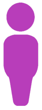 Icono violeta para embajadores