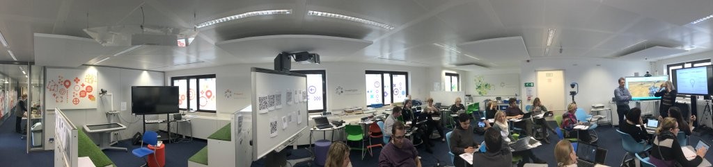 Panorámica del Future Classroom Lab de Bruselas