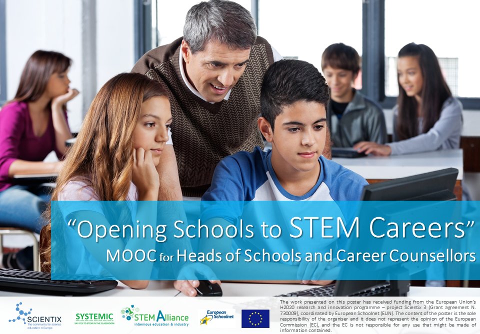 Portada del MOOC Opening Schools to STEM Careers