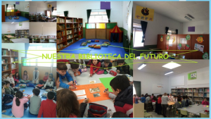 Collage del alumnado trabajando en el AdF