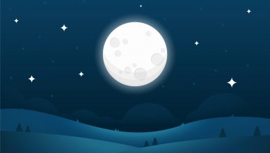 Imagen digital de una luna llena