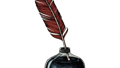 Imagen digital de una pluma con tinta