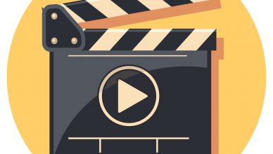 Imagen digital de una claqueta cinematográfica