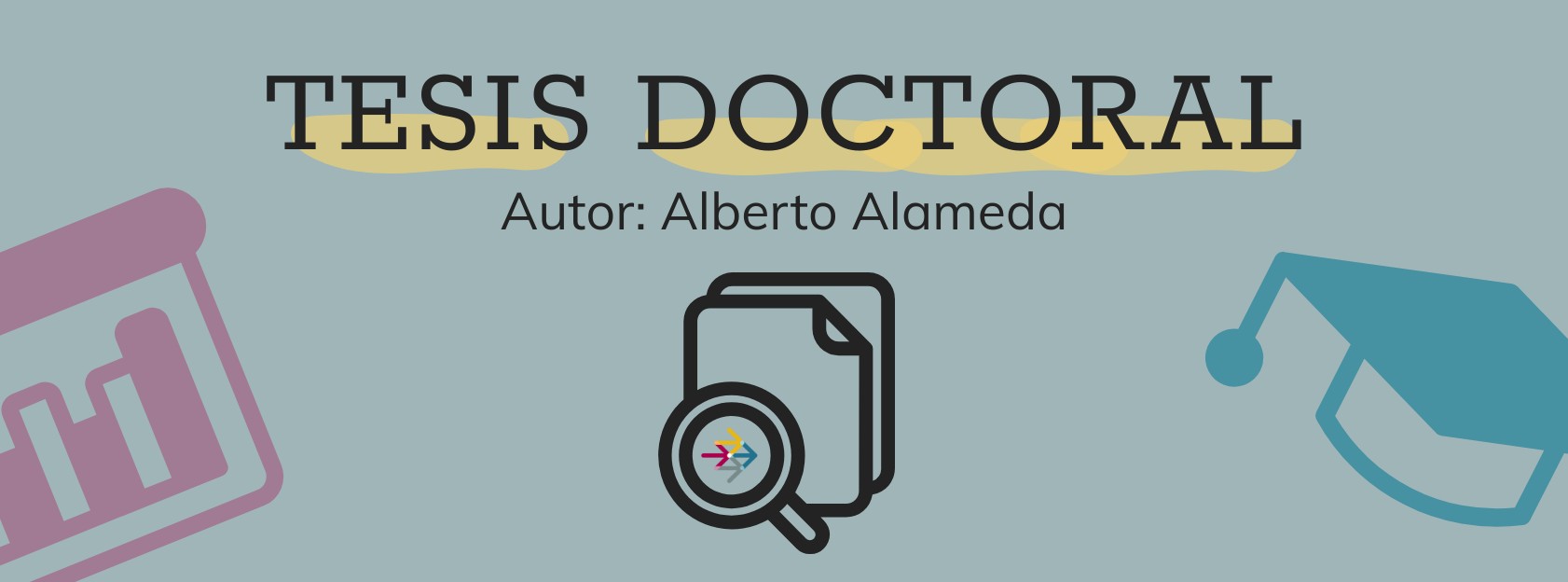 Grafismo Tesis Doctoral del autor Alberto Alameda