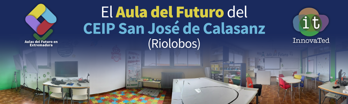 Portada el Aula del Futuro del CEIP San José de Calasanz San José de Calasanz (Riolobos)