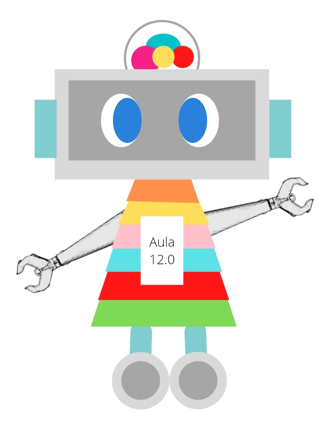 Futurini, la mascota del AdF dibujada digitalmente