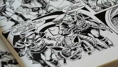 Detalle de la página de un cómic