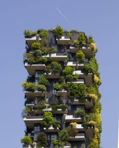Jardín vertical en edificio