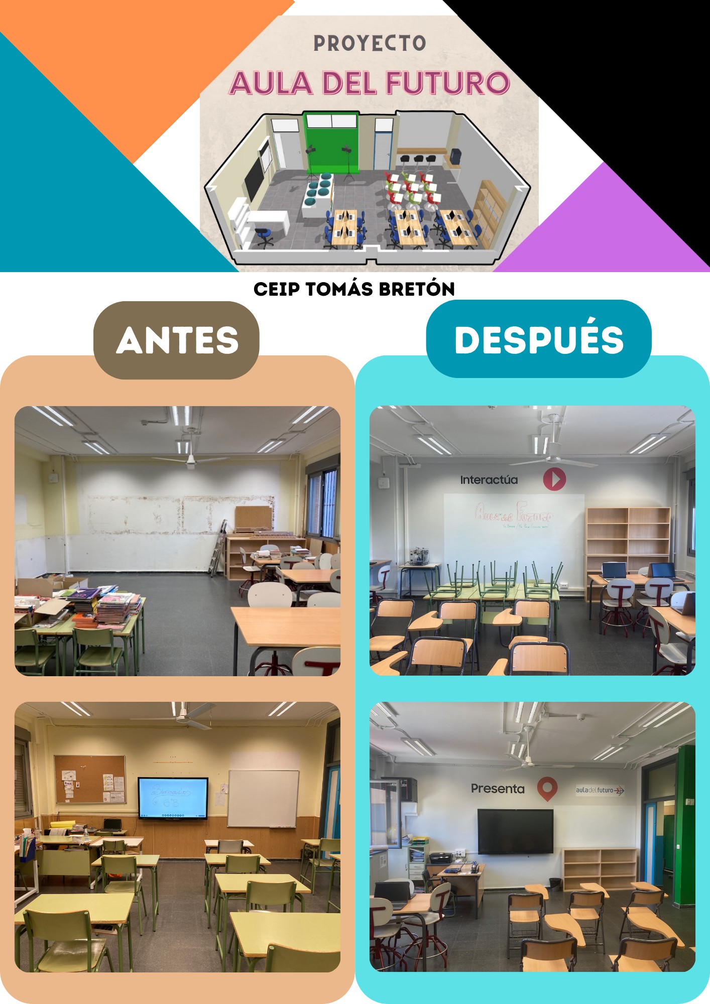 CEIP Tomás Bretón AdF Antes y Después