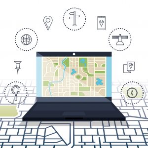 laptop with gps navigation software