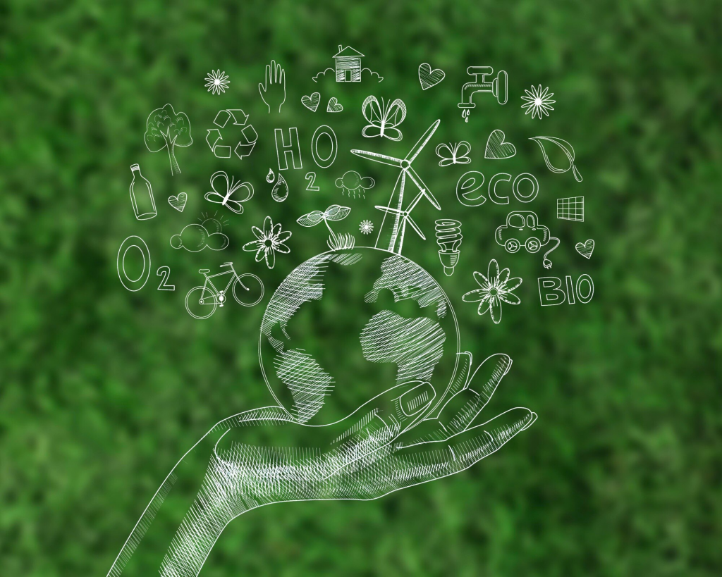 Imagen que representa procesos de reciclaje y ecología