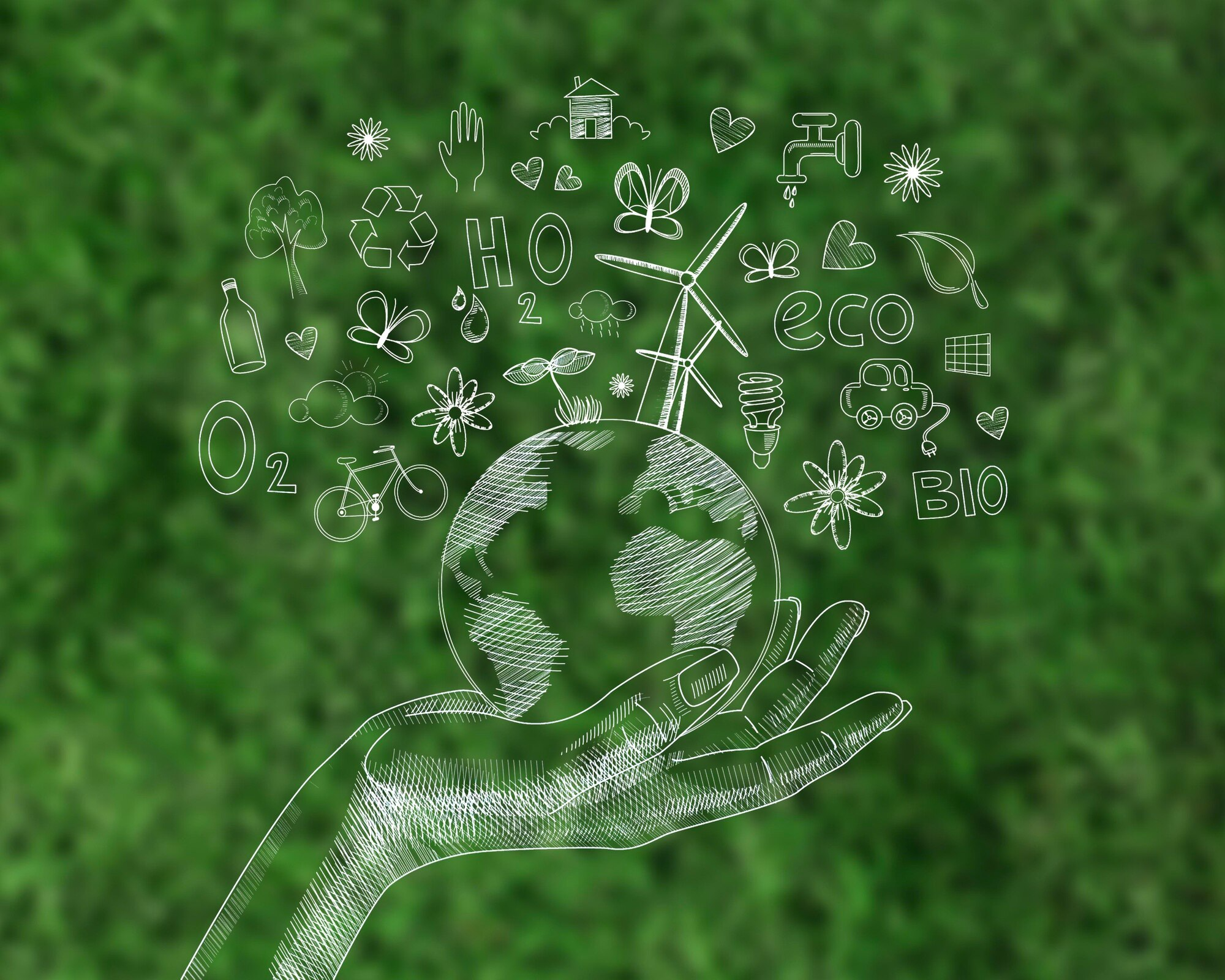 Imagen que representa procesos de reciclaje y ecología